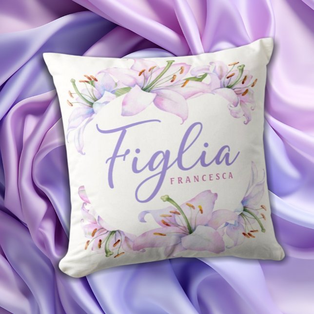 Figlia Personalised Italian Gift for Daughter Cushion (Creator Uploaded)