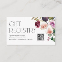 Figs and Berry Fall Baby Shower QR Code Registry