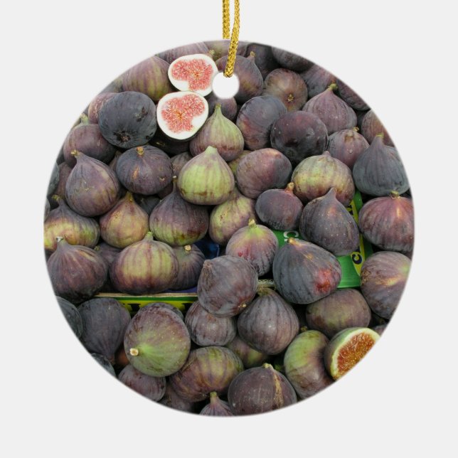 Figs Ceramic Tree Decoration (Front)