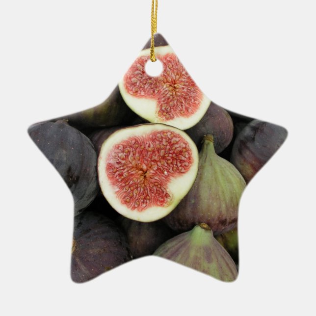 Figs Ceramic Tree Decoration (Front)