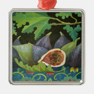 Figs on black 2014 metal tree decoration