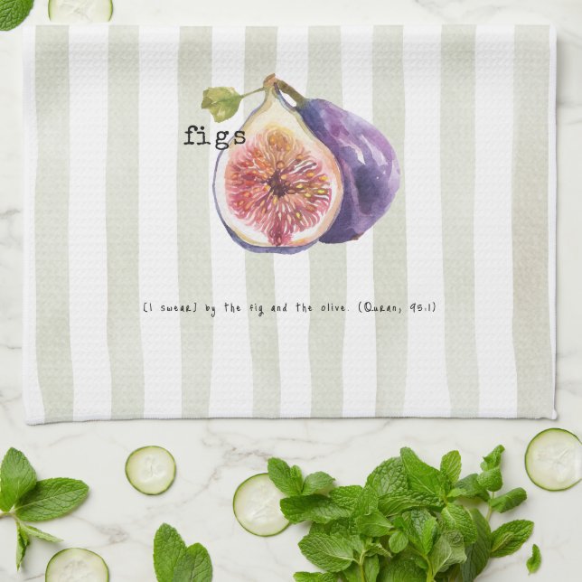 Figs - Quran Verse Tea Towel (Folded)