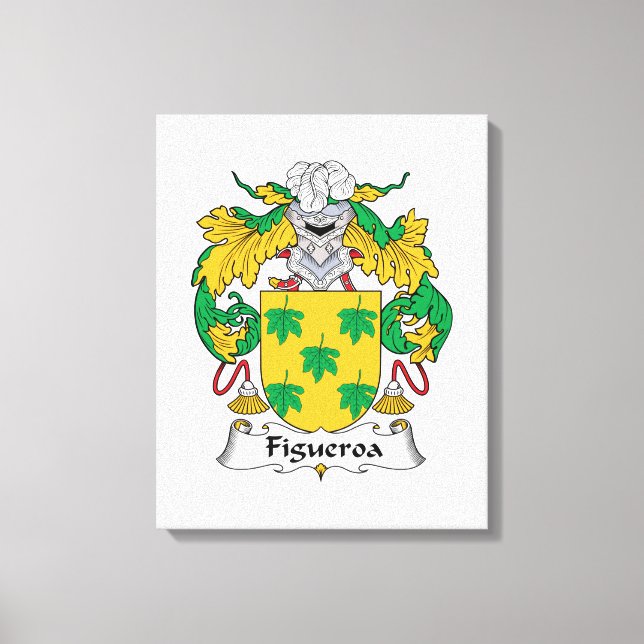 Figueroa Family Crest Canvas Print (Front)