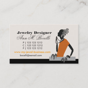 Figurative  Beads Jewellery Designer Artist Business Card