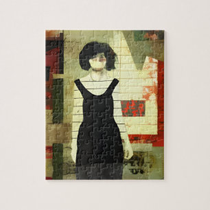 Figurative Collage Mixed Media Jigsaw Puzzle