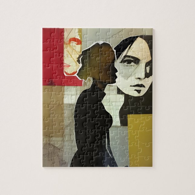 Figurative Collage Mixed Media Jigsaw Puzzle (Vertical)