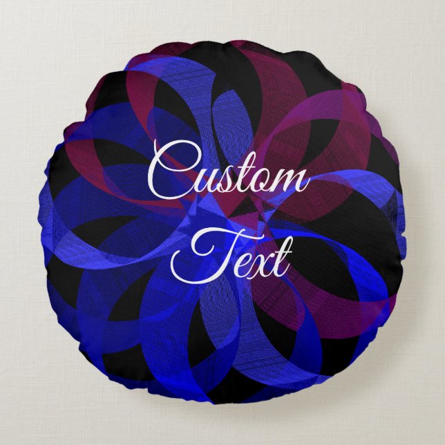 Figure 8 Geometric Round Pillow (Front)