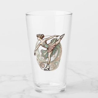 Figure Ice Skater Glass Cup Gift