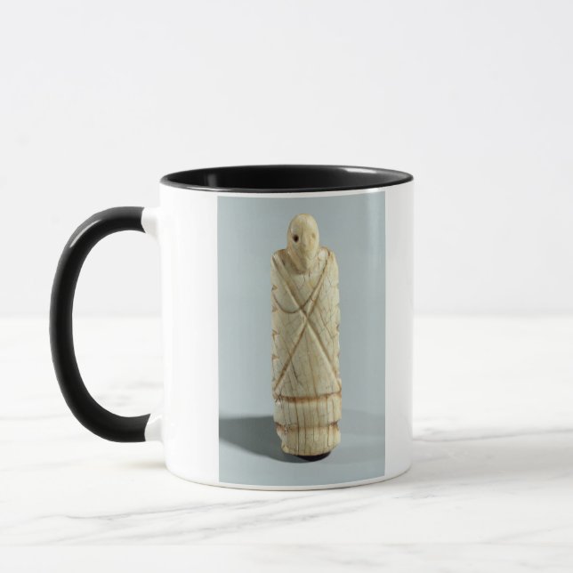 Figure of a bearded man (elephant ivory) mug (Left)