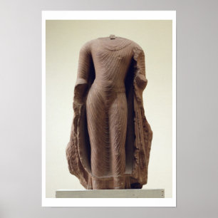 Figure of a standing Buddha, Jamalpur, Mathura (re Poster