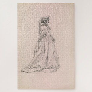 Figure of a Woman (Camille) (1865) – Claude Monet Jigsaw Puzzle
