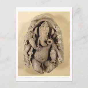 Figure of Ganapati, Chandella Dynasty (sandstone) Postcard