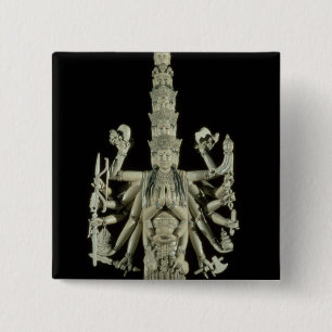 Figure of the Hindu Goddess Kali 15 Cm Square Badge