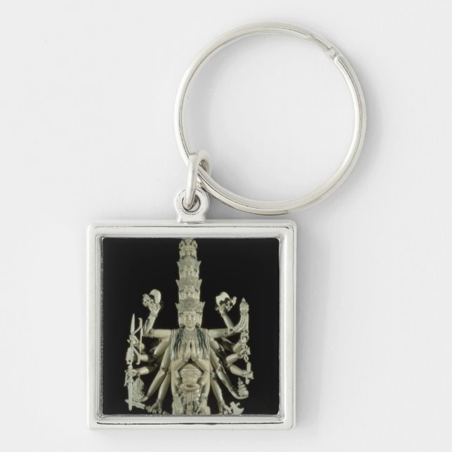 Figure of the Hindu Goddess Kali Key Ring (Front)