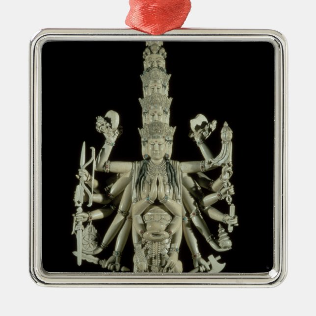 Figure of the Hindu Goddess Kali Metal Tree Decoration (Front)