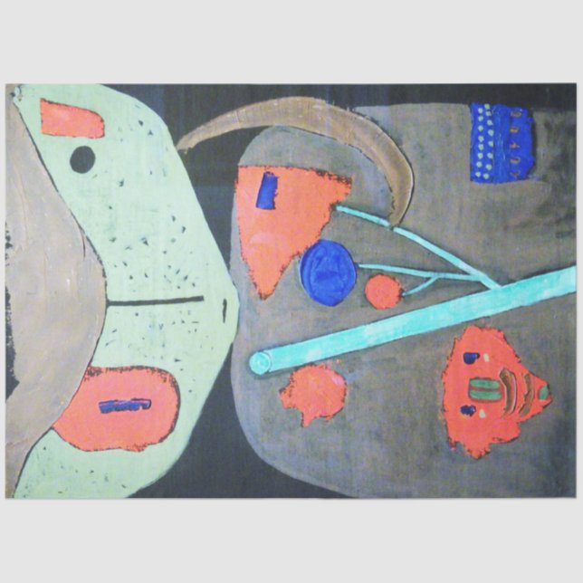 Figure of the Oriental Theatre, Paul Klee Tissue Paper (Front)