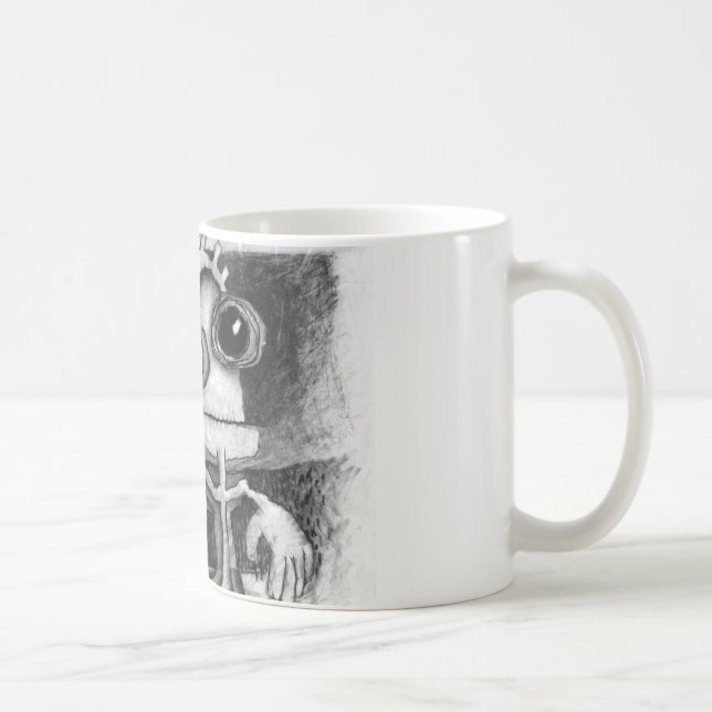 figure + puppet coffee mug (Right)