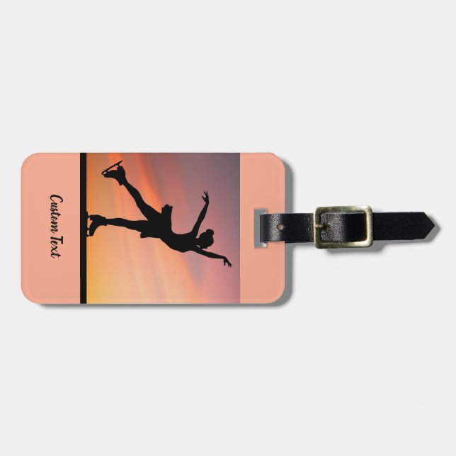 Figure Skater Bag Tag Gift (Front Horizontal)