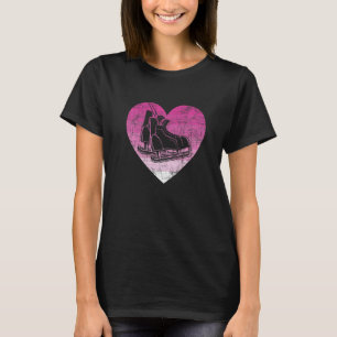 Figure Skater Ice Skating Woman Girl Ice Skates T-Shirt