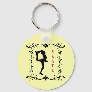 Figure Skater Keychain - Yellow