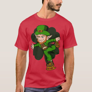 Figure Skater Leprechaun St Patrickx27s Day Figure T-Shirt