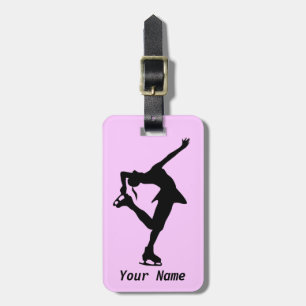 Figure Skater Luggage Tag
