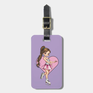 Figure Skater Luggage Tag Custom