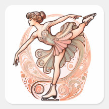 FIgure Skater Sticker