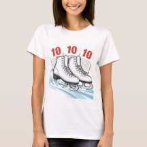 Figure Skater w/ score cards - T-shirts & Sweaters