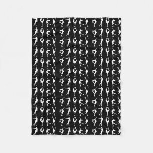 figure skaters fleece blanket