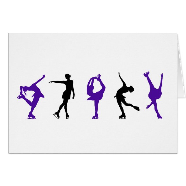 Figure Skaters - Purple & Black (Front Horizontal)