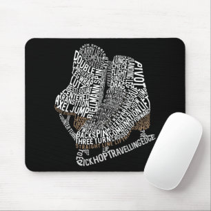 Figure Skates Word Art Ice Dance  Mouse Mat