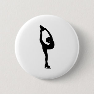 Figure Skating 6 Cm Round Badge