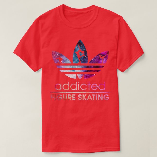Figure skating addicted galaxy T-Shirt (Design Front)