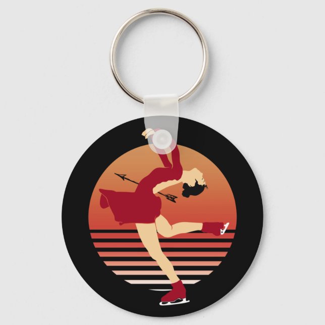 Figure Skating - Art Of Ice Dancing Key Ring (Front)