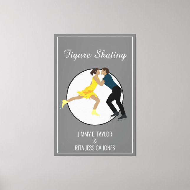 Figure Skating Canvas Print (Front)