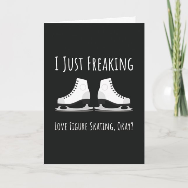 Figure Skating Cards Winter Sports Skate Skates (Front)