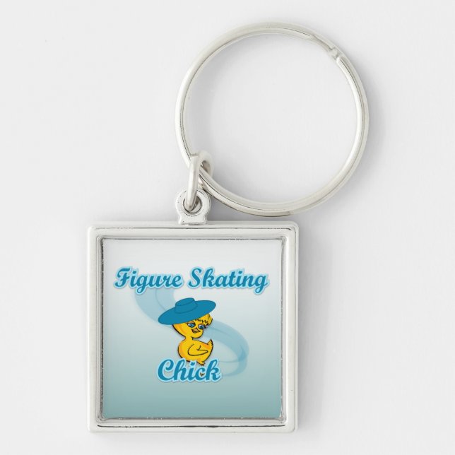 Figure Skating Chick #3 Key Ring (Front)