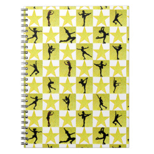 FIGURE SKATING CHRISTMAS QUEEN NOTEBOOK