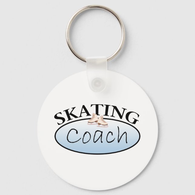 Figure Skating Coach Key Ring (Front)