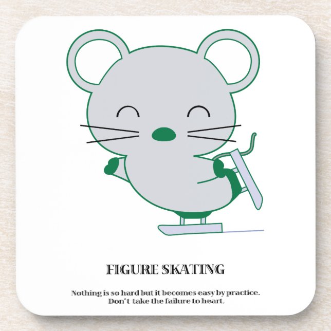 Figure skating coaster (Front)