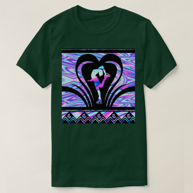 Figure Skating Colorful T-Shirt (Design Front)