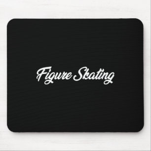 Figure Skating Cursive Text Novelty Hobby Mouse Mat