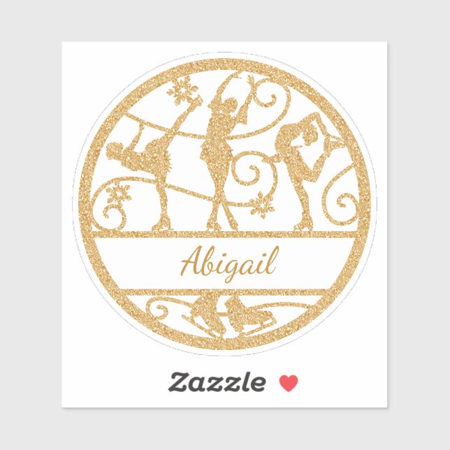 Figure Skating Custom Name Vynil (Sheet)