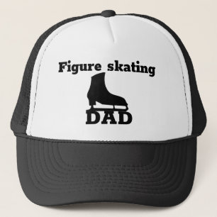 Figure skating Dad cap - Black white skate