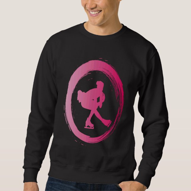 figure skating dance ice skate figure skater sweatshirt (Front)