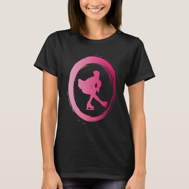 figure skating dance ice skate figure skater T-Shirt (Front)