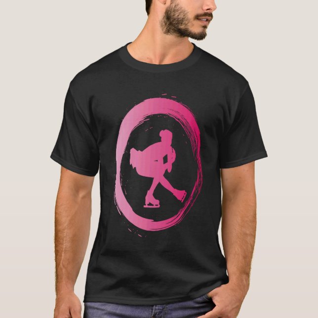 figure skating dance ice skate figure skater T-Shirt (Front)