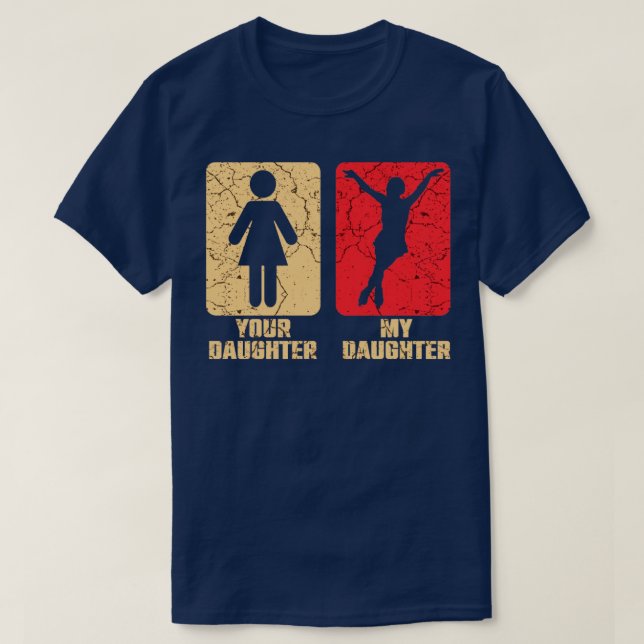 Figure Skating Daughter T-Shirt (Design Front)