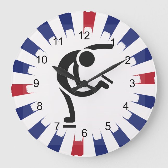 Figure Skating Design Wall Clock (Front)